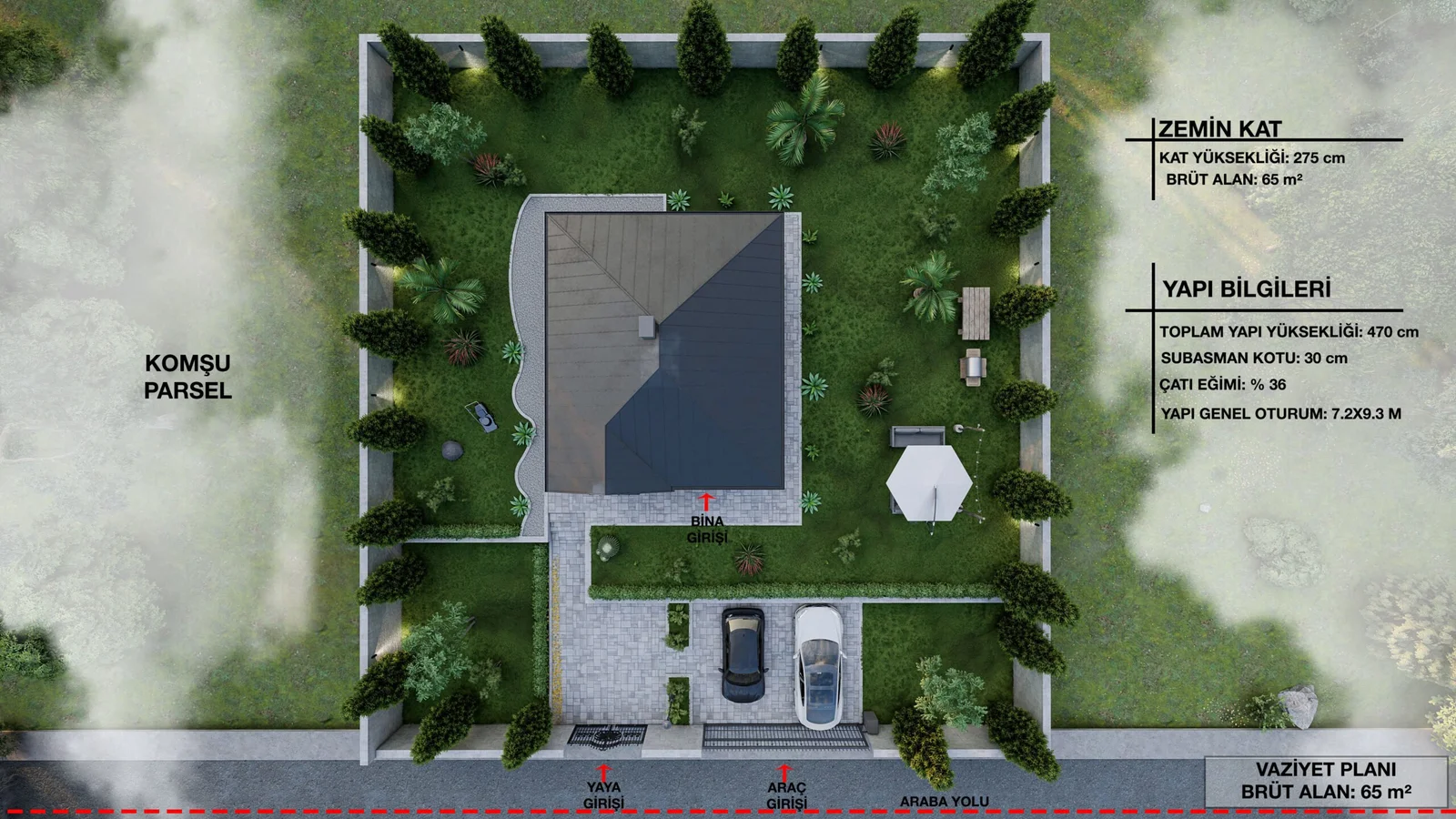 65M2 TEK KAT kapak